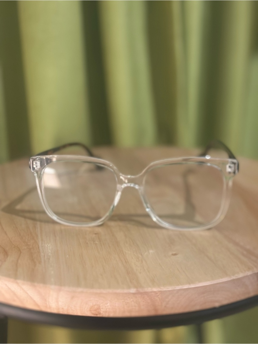 Clear Transparent Square Glasses